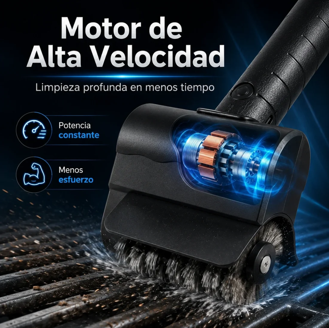 Cepillo Eléctrico Parrilla GrillPro